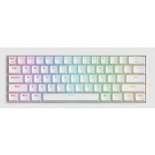 TemmuzX K530 Pro Draconic Brown Switch Tkl Tr Q Rgb Beyaz Mekanik Kablosuz Gaming (Oyuncu) Klavye