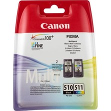 Canon Renkli Kartuş PG-510/CL-511 Orijinal Yüksek Baskı Kalitesi ve Uyumlu Modeller