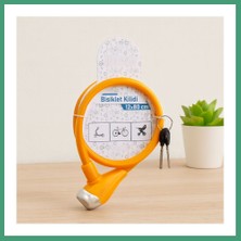 S'82 Bisiklet Kilidi Anahtarlı Çelik Tel 12MM x 80CM BZS82