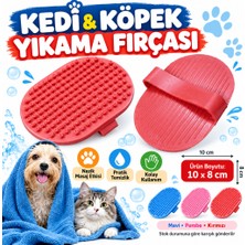 Marka Kolik Ergonomik Masajlı Evcil Hayvan Kedi Köpek Yıkama Fırçası Aparatı