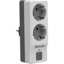 Dotvolt İkili Akım Korumalı Priz Beyaz Anahtarlı Surge Hunter 1050 Joule