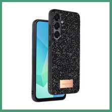 S'82 Onegif Samsung Galaxy A36 Uyumlu Bright Simli Kapak - Siyah BZS82