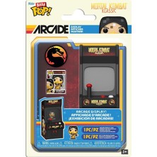 Funko Pop! Bitty Arcade Cabinet: Mortal Kombat - Scorpion - Koleksiyon Vinil Figür - Hediye Fikri