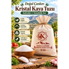 Tuzcu Kenan Doğal Çankırı Kristal Kaya Tuzu 10 kg – Sofralık Yemeklik Ince Taneli Kaya Tuzu