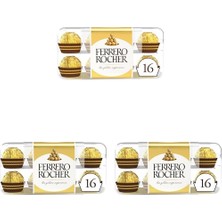 TeknoKapsül Ferrero Rocher Çikolata 16'lı 200 gr (3 Paketi)