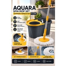 Grimor Life Premium Otomatik Temizlik Mop Seti – Sıvı Deterjan Hazneli, 360° Döner Başlıklı Mikrofiber Mop 19 Lt