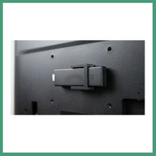 S'82 3D Baskı HDMI Medya Çubuğu Tv Arkası Montaj Aparatı Gerilim Azaltıcı Yapıştırmalı Tutucu Siyah BZS82