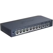 Dahua S3010-8ET2GT-60 10 Port 10-100 8xpoe 60W2XRJ45 10-100 Uplink Yönetilemez Switch