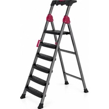 İlkyaz Fashion If 5+1 Basamaklı Metal Merdiven 150KG.TAŞIMA