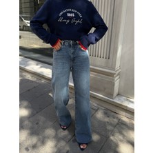 OUT OF STANDART Kadın Straight Leg Normal Bel Düz Paça Jean Pantolon