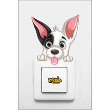 Panda Sokağı Priz - Sevimli Köpek Sticker Seti