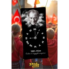 Panda Sokağı Atatürk 10 Kasım Afişi Branda Baskı 200X100 Atatürkü Anma