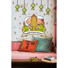 Panda Sokağı Ramazan Temalı Çocuk Sticker, Hoşgeldin Ya Şehri Sticker, Yeşil Şekerleme Sticker Ramazan