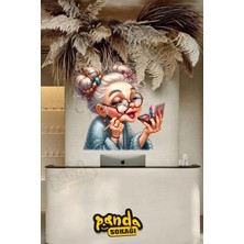 Panda Sokağı Kuaför Güzellik Salonu Stickker Kuaför Sticker Kuaför Sticker Güzellik Salonu Sticker 3D Sticker