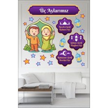 Panda Sokağı Ramazan Üç Aylar Sticker Seti Recep Şaban Ramazan Ramazan Süsleri Ramazan-I Şerif Stickerları