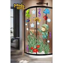 Panda Sokağı Renkli Balıklar ve Cocuk Sticker