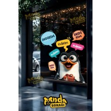 Panda Sokağı Mağaza Dükkan Vitrin Camı Dikkat Çekici Indirim , Dükkan, Mağaza Indirim, Kendinden Yapışkanlı