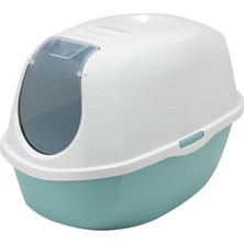 Moderna Smart Kapalı Kedi Tuvaleti - Açık Mavi 53 cm