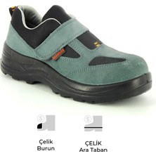 Kaanflex Kaan Flex KF-3021 S1P Src Süet Deri Çelik Burun Çelik Ara Taban Iş Ayakkabısı