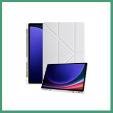 S'82 Samsung Galaxy X930 Tab S11 Ultra 14.6 Kalemlikli Mars Tablet Kılıfı - Gri BZS82