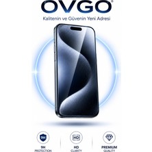 Aydogan's iPhone 15 Pro ile Uyumlu Temperli Cam Ekran Koruyucu, 9h Sertlik, Şeffaf, Parlak Yüzey