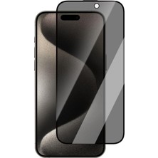 Aydogan's Apple ile Uyumlu iPhone 15 Pro Max Caseworld Armor Serisi Eyesafe Teknolojili 0.15MM 3D Privacy Temperli Cam Ekran Koruyucu + Uygulama Aparatlı