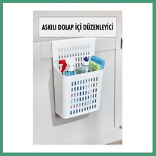 S'82 Askılı Dolap Içi Düzenleyici & Sepet Raf Organizeri & Çok Amaçlı Düzenleyici & Deterjanlık Şampuanlık BZS82