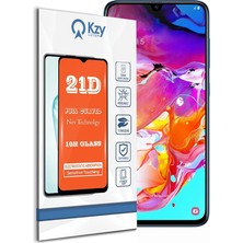 Aydogan's Samsung Galaxy A70 ile Uyumlu Tam Kaplayan 21D Temperli Ekran Koruyucu Cam