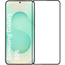 Aydogan's Samsung Galaxy S26 ile Uyumlu Kırılmaz Cam Tam Kaplayan Hd Plus Antistatik Kristal Serisi Ekran Koruyucu