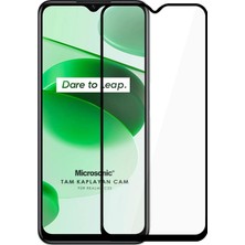 Aydogan's Realme C35 Tam Kaplayan Temperli Cam Ekran Koruyucu Siyah [realme C35 ile Uyumlu Ekran Koruyucu]