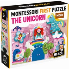 Headu Montessori Ilk Ahşap Unicorn Puzzle (2-5 Yaş) MU56987