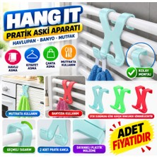 Aydogan's Hang It Pratik Kolay Taşımabilir Havlupan 2 Kancalı Banyo Askısı (Adet Fiyatıdır)