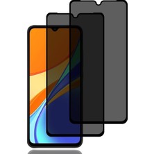 Aydogan's Xiaomi Redmi 9c Privacy (Hayalet) Ekran Koruyucu – 2 Adet - 9h Temperli Cam, Yan Görünme Engelleyici, Tam Kaplama