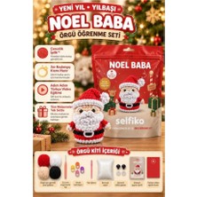 Selfiko Yılbaşı Noel Baba Örgü Ipi Seti