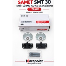 Karapolat Samet Hafif Sürme Kapak Mekanizması 30 kg 1 Takım – Dolap Sürgü Kapak Sistemi