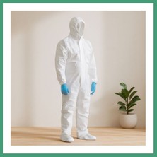 S'82 Koruyucu Tulum Xl Non-Woven Beyaz (179-187CM, 108-115CM) BZS82