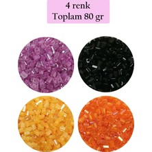 Marsilyan Kesme Cam Boncuk 2mm - 4 Renk - Toplam 80 Gram - BNC437