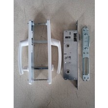 Drl Hirdavat Alüminyum Gri Banyo WC Kapı Kolu Kilit Seti Ergonomik Tasarım 1 Adet