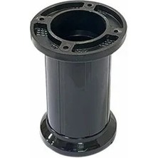 FREKANS 4 Adet Letto 10 cm Plasik Vidalı Ayak Siyah Mobilya Ayağı