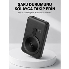 Hace Bazaar LCD Ekranlı Kablosuz Powerbank Type C ve USB Çıkışlı Yeni Nesil