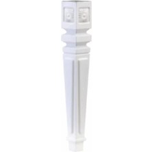 FREKANS 4 Adet Lavin Sehpa Ayağı 42 cm Beyaz Mobilya Ayağı