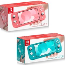 Nintendo Switch Lite 2'li Kardeş Seti – Pembe + Turkuaz