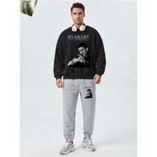 Zoka Wear Shane Walsh Dizi The Walking Dead Baskılı Siyah Gri Eşofman Takımı