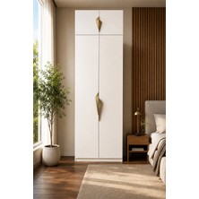 Avmpark Gama 4 Kapaklı Askılı + Ek Modüllü Tasarım Kulplu 253 cm Gardırop Elbise Dolabı