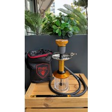 Mac Shisha Cup Orbit Bardak Boy Nargile Takımı Gold Çanta ve Lüle Dahil
