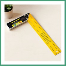 S'82 40 cm Metal Masa Gönyesi - Sarı BZS82