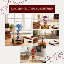 Hace Bazaar Sonsuzluk Güllü Ters Fanus - Öğretmenler Günü Hediyesi