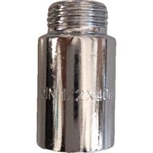 Hesaplı Hırdavat Batarya Uzatma 4 cm 1/2 Inç Krom Musluk Uzatma Parçası