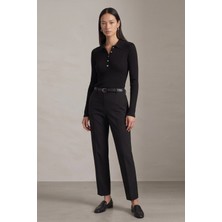 Fashion Friends Slim Fit Düğmeli Polo Yaka Fitilli Bluz Kadın Bluz 26K0149K1