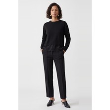 Fashion Friends Regular Fit Bisiklet Yaka Dantelli Kazak Kadın Kazak 26K0146K1